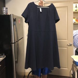 Brand new Talbots Navy blue dress 3X